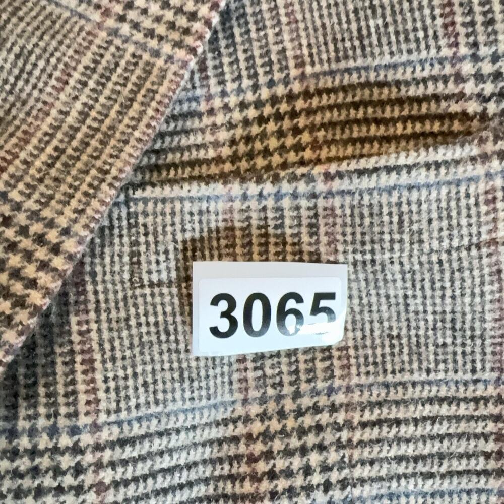 Jos A Bank Blazer Mens 42C Brown Plaid Camelhair Tweed Sport Coat Notch Lapel - Picture 14 of 14